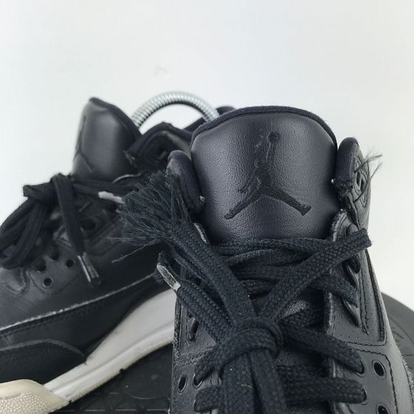 Nike Air Jordan 3 Retro 'Cyber Monday' Black Leather 398614-020 Women's Size 6.5 - Picture 9 of 12